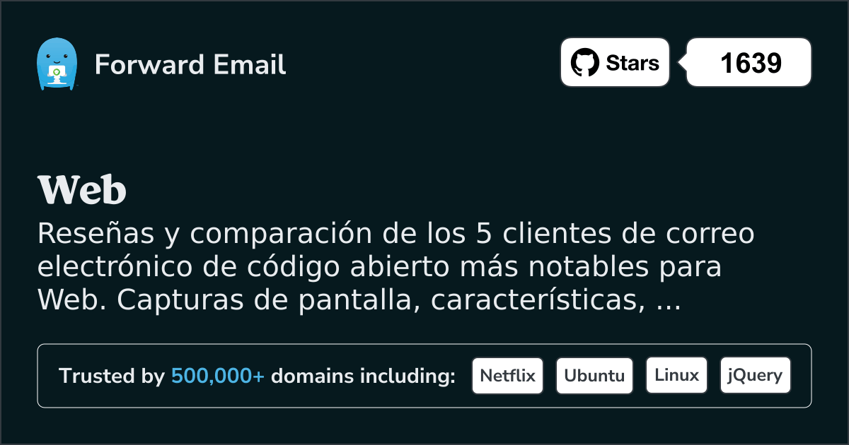 5 Notables Clientes de Correo Electrónico de Código Abierto para Web 2026