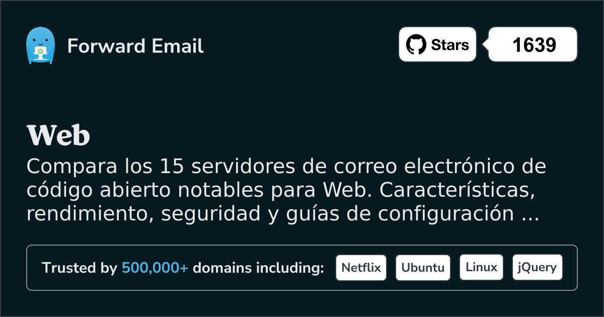 15 Notables Servidores de Correo Electrónico de Código Abierto para Web 2026