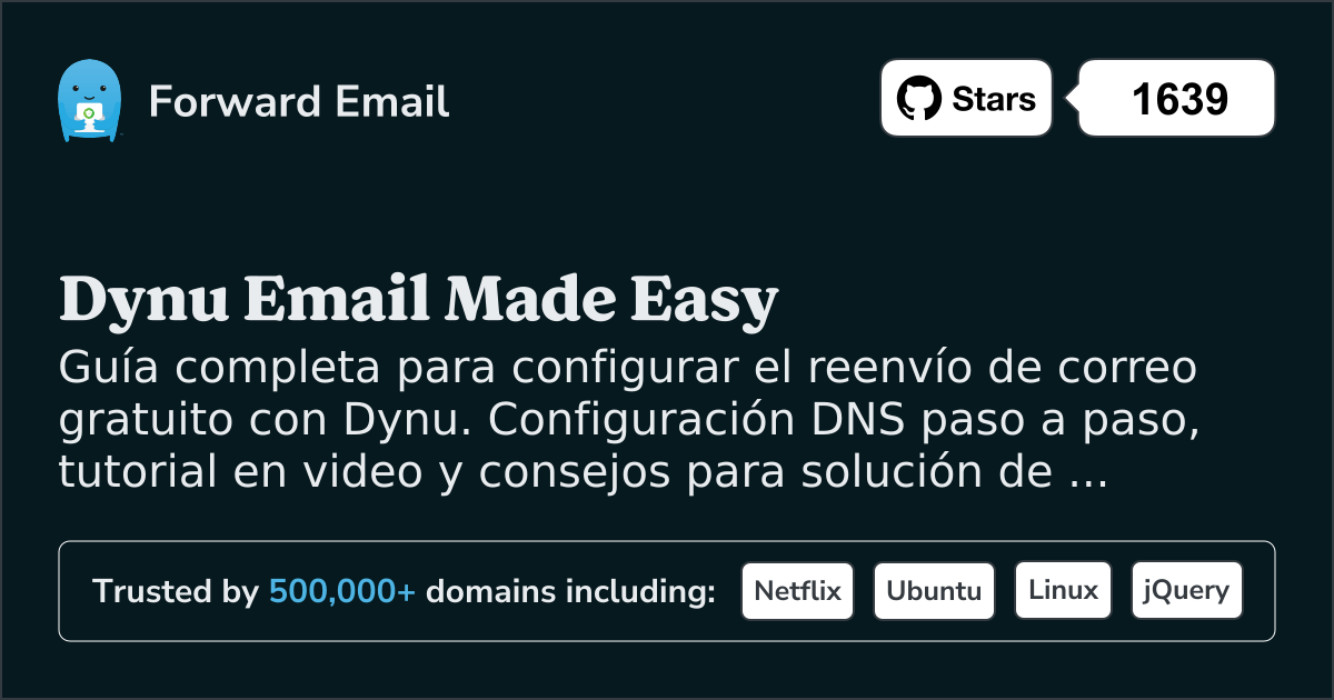 Cómo configurar el correo electrónico con Dynu