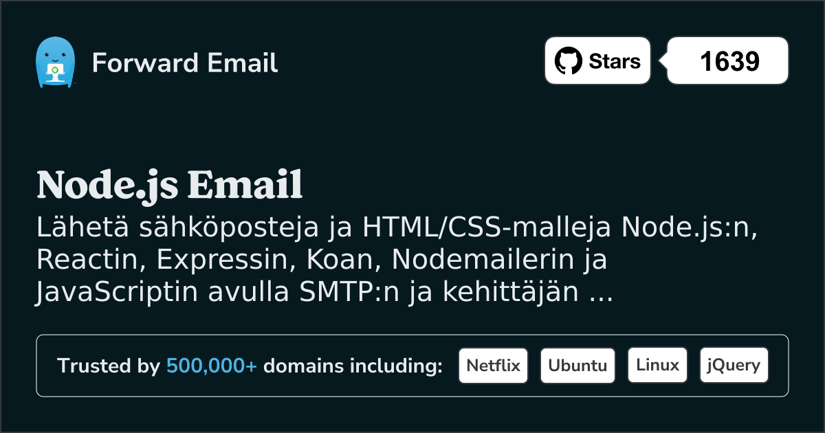 Node.js-sähköpostimallit