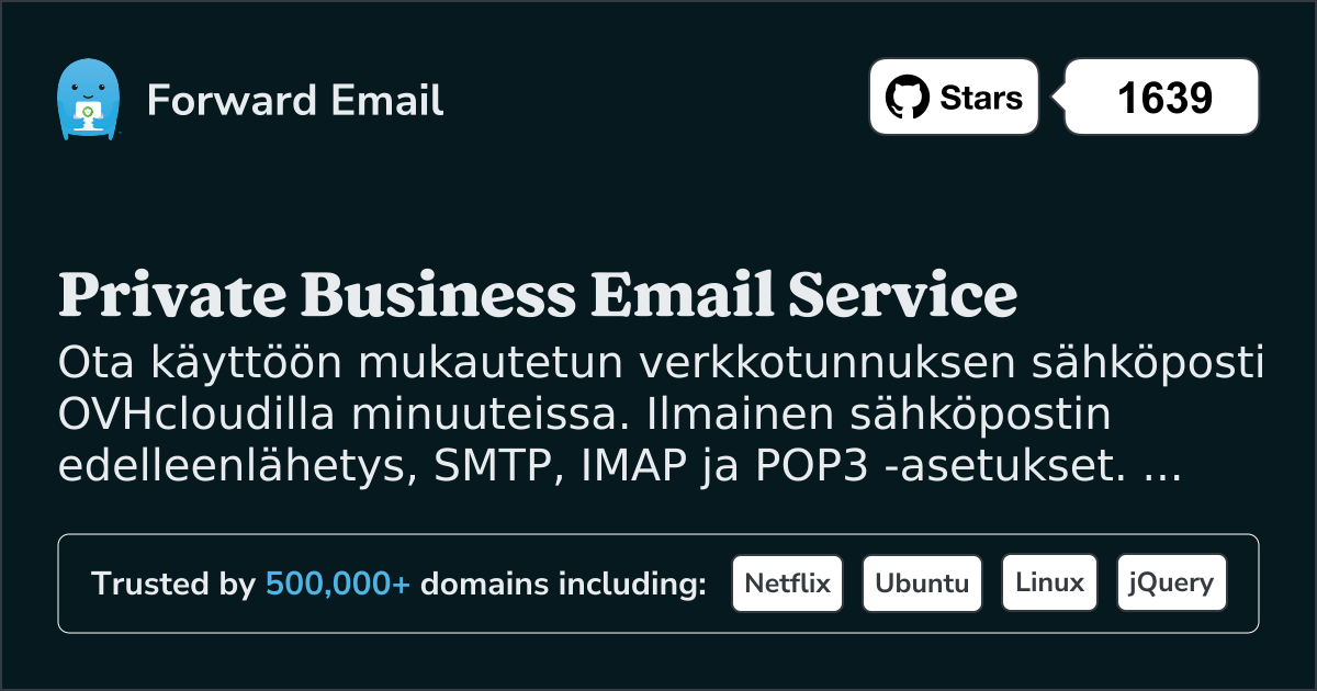 Sähköpostin määrittäminen OVHcloud
