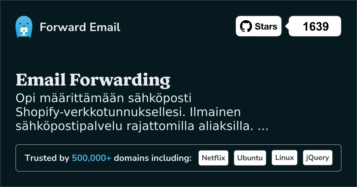 Sähköpostin määrittäminen Shopify