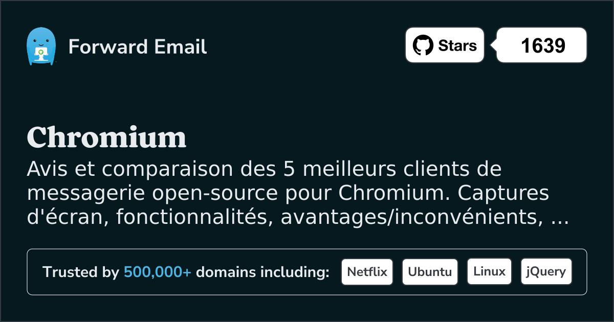 5 meilleurs clients de messagerie open source pour Chromium 2026