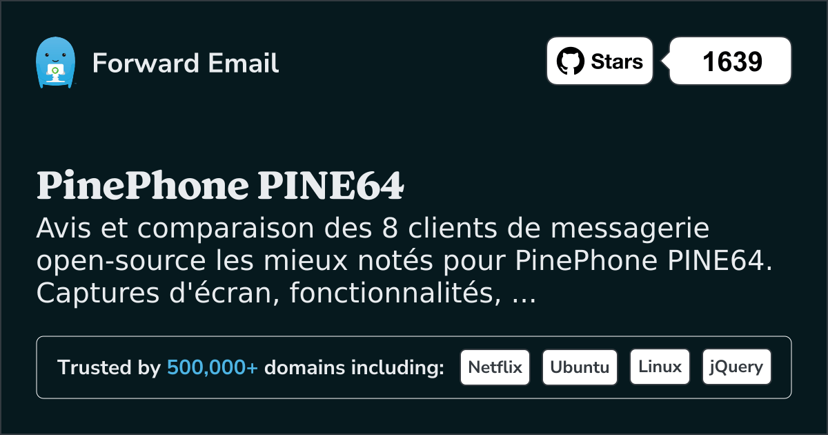 8 clients de messagerie open source les mieux notés pour PinePhone PINE64 2026