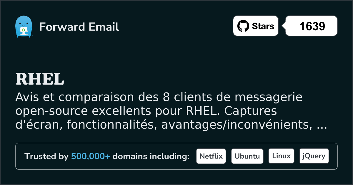 8 clients de messagerie open source excellents pour RHEL 2026