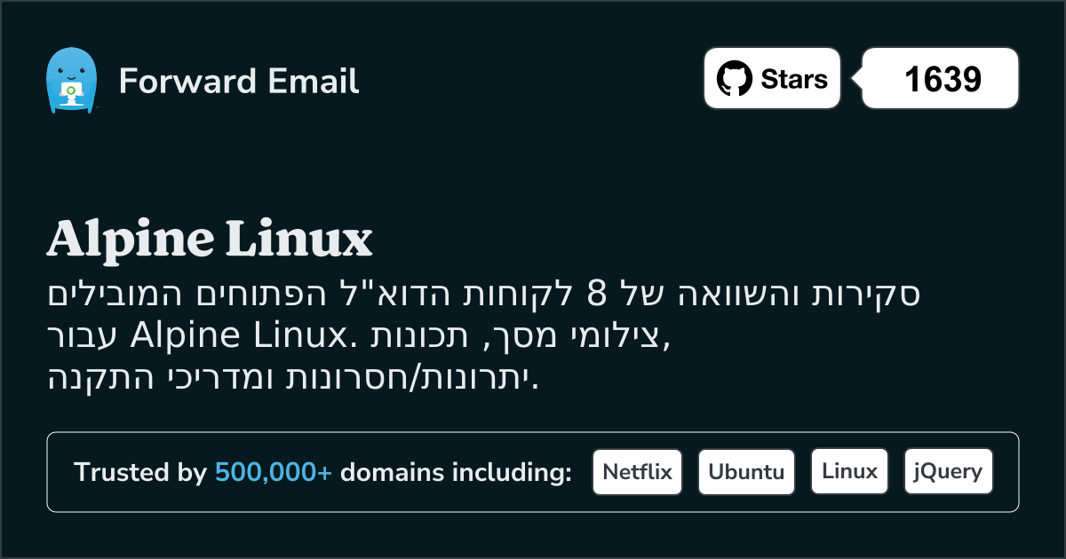 8 לקוחות דואר אלקטרוני קוד פתוח מובילים עבור Alpine Linux 2026