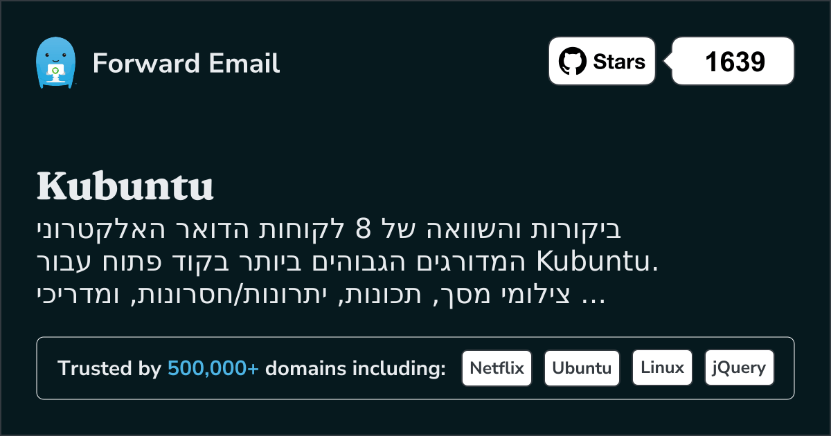 8 לקוחות דואר אלקטרוני בקוד פתוח המדורגים הגבוהים ביותר עבור Kubuntu 2026