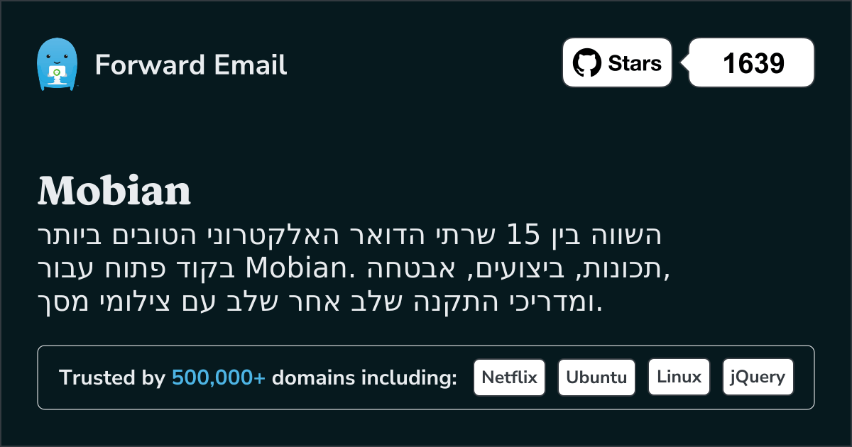 15 שרתי דואר אלקטרוני בקוד פתוח הגדולים ביותר עבור Mobian 2026