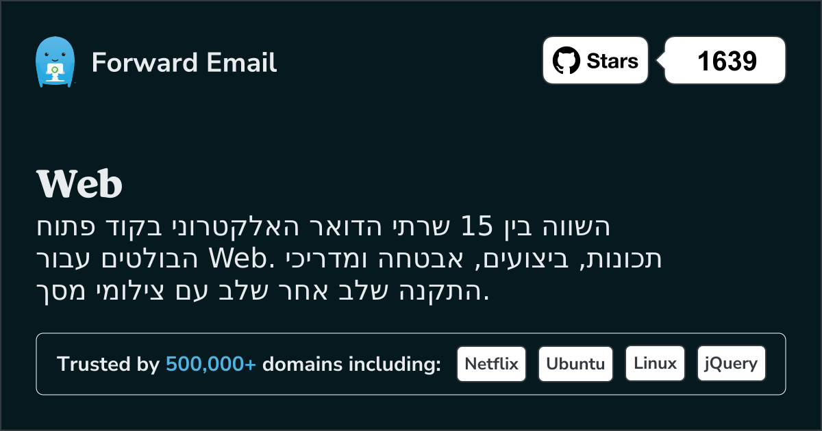 15 שרתי דואר אלקטרוני קוד פתוח בולטים עבור Web 2026