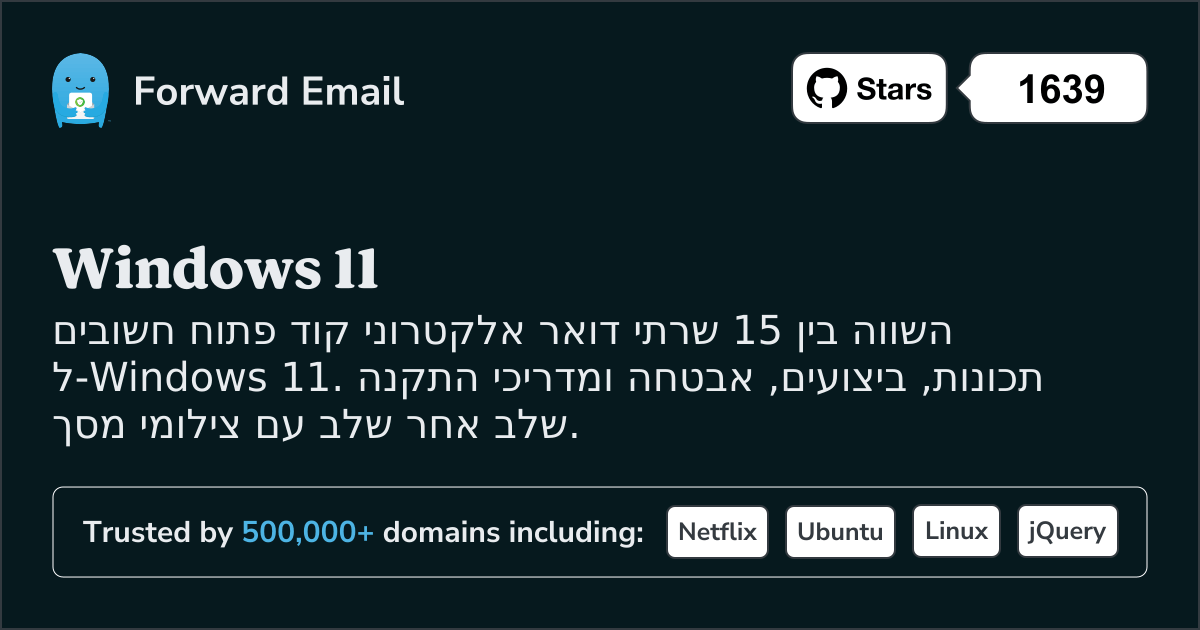 15 שרתי דואר אלקטרוני קוד פתוח חשובים עבור Windows 11 2026