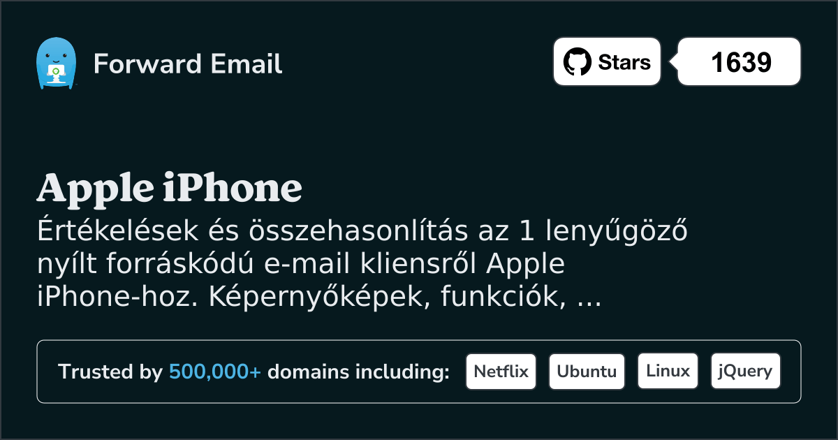 1 lenyűgöző nyílt forráskódú e-mail kliens Apple iPhone 2026-hoz