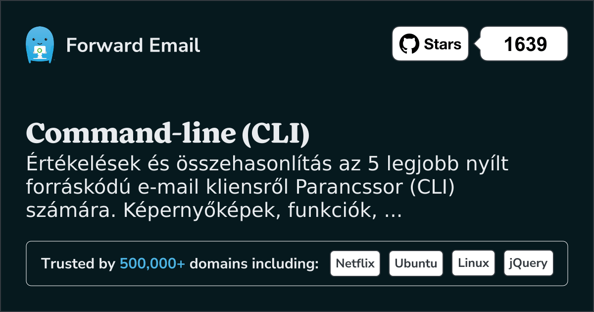 5 legjobb nyílt forráskódú e-mail kliens Command-line (CLI) 2026-hoz