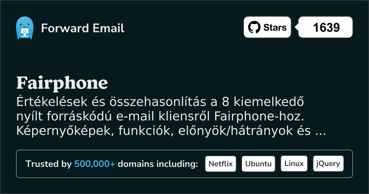8 kiemelkedő nyílt forráskódú e-mail kliens Fairphone 2026-hoz