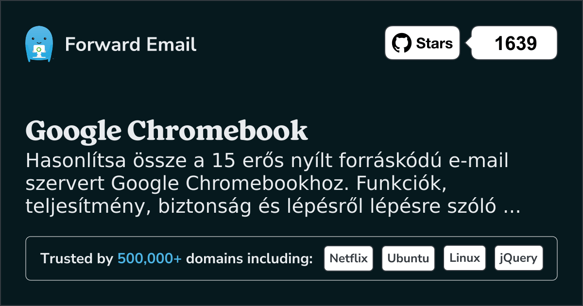 15 Erőteljes Nyílt Forráskódú E-mail Szerver a Google Chromebook 2026-hoz