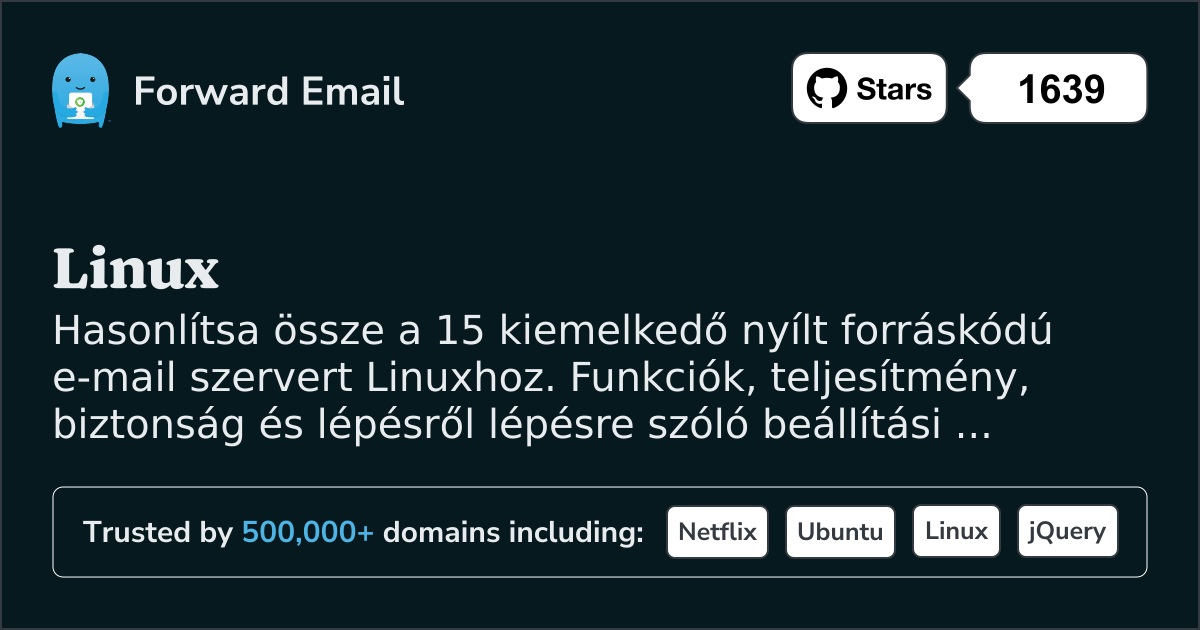 15 Kiemelkedő Nyílt Forráskódú E-mail Szerver a Linux 2026-hoz