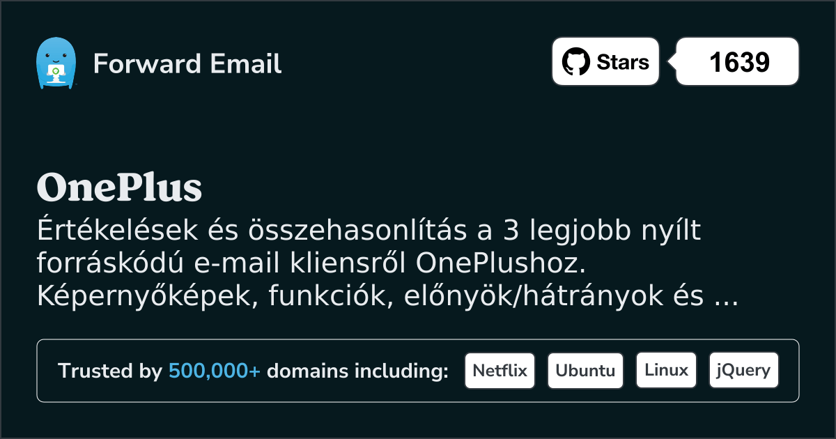 3 Legjobb Nyílt Forráskódú E-mail Kliens az OnePlus 2026-hoz