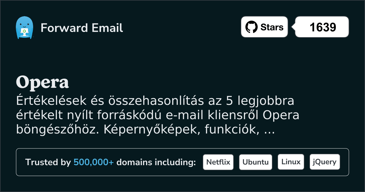 5 Legjobbra Értékelt Nyílt Forráskódú E-mail Kliens az Opera 2026-hoz