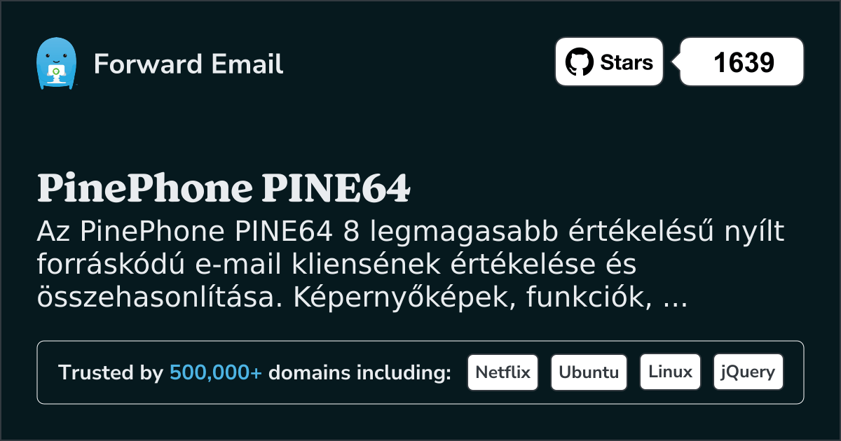 8 Legmagasabb Értékelésű Nyílt Forráskódú E-mail Kliens a PinePhone PINE64 2026-hoz