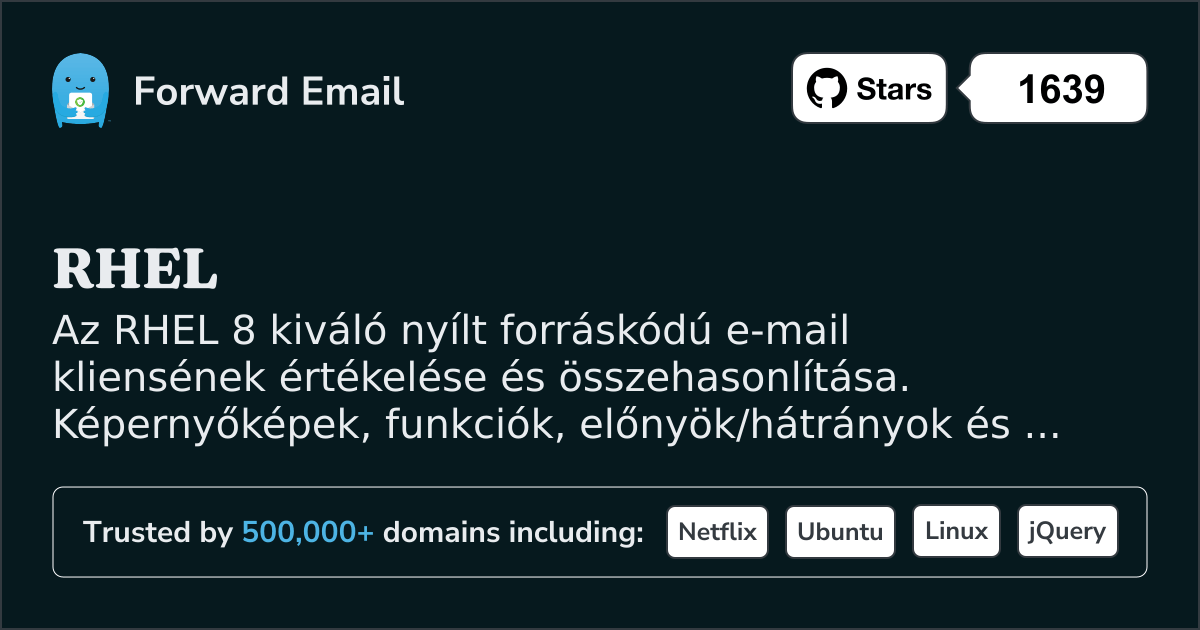 8 Kiváló Nyílt Forráskódú E-mail Kliens a RHEL 2026-hoz