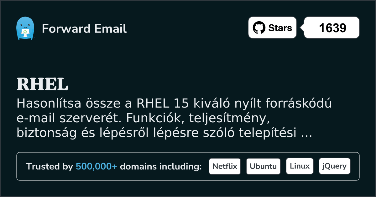 15 Kiváló Nyílt Forráskódú E-mail Szerver a RHEL 2026-hoz