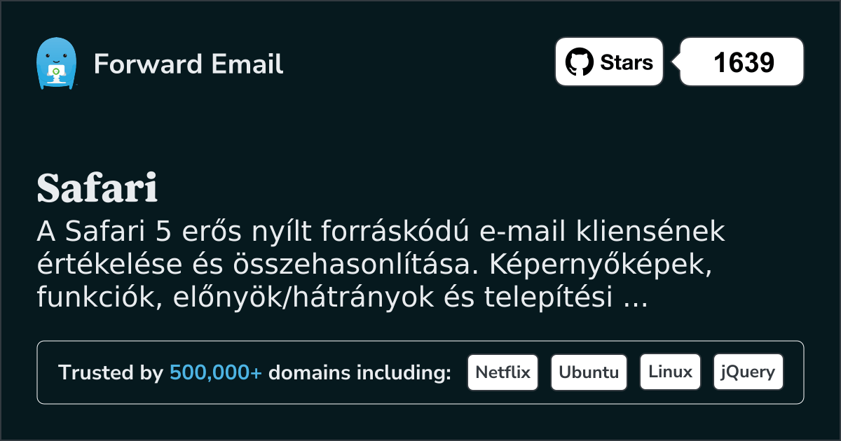 5 Erőteljes Nyílt Forráskódú E-mail Kliens a Safari 2026-hoz