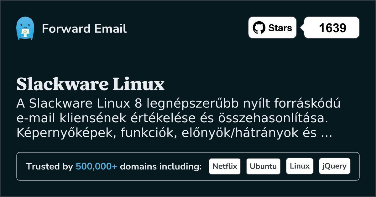 8 Legnépszerűbb Nyílt Forráskódú E-mail Kliens a Slackware Linux 2026-hoz