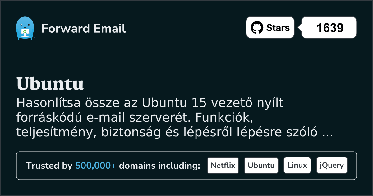15 Vezető Nyílt Forráskódú E-mail Szerver a Ubuntu 2026-hoz