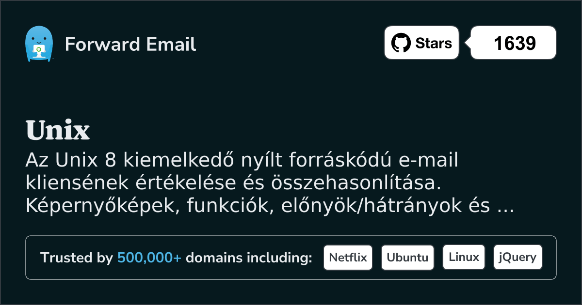 8 Kiemelkedő Nyílt Forráskódú E-mail Kliens a Unix 2026-hoz