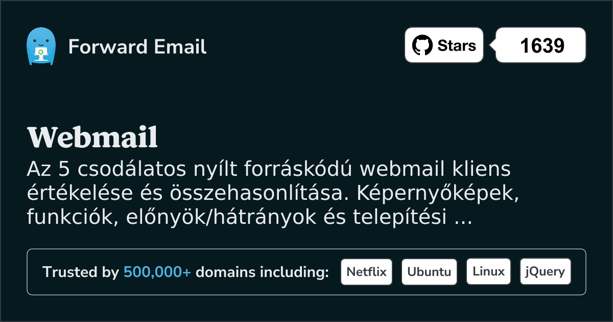5 Csodálatos Nyílt Forráskódú Email Kliens a Webmail 2026-hoz