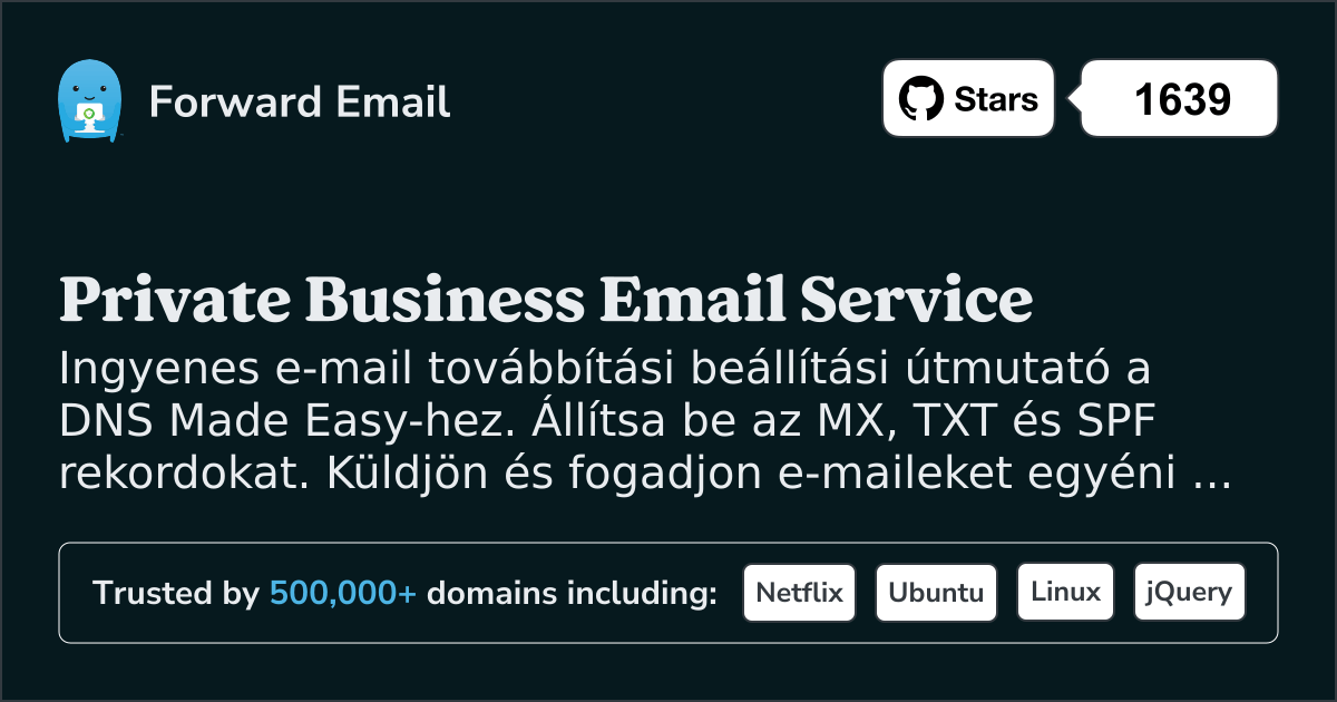 Hogyan állítsd be az e-mailt DNS Made Easy segítségével