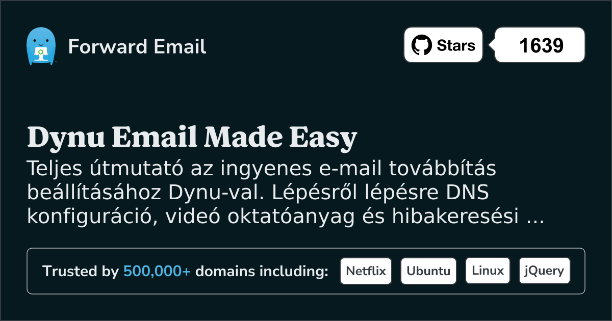 Hogyan állítsd be az e-mailt Dynu segítségével