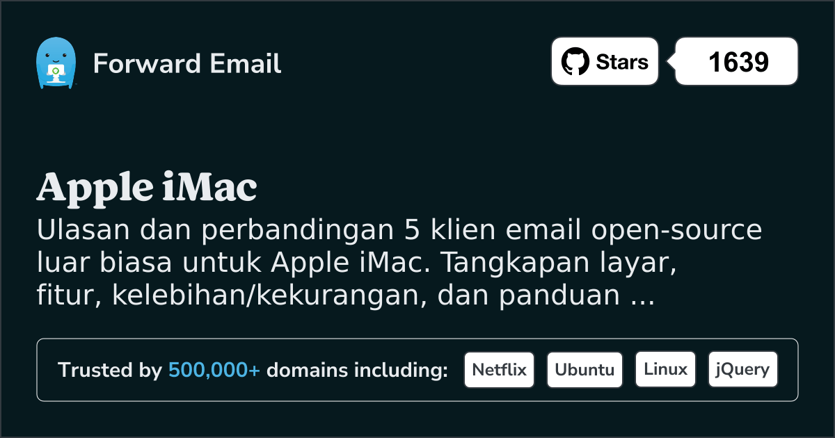 5 Klien Email Sumber Terbuka Luar Biasa untuk Apple iMac 2026