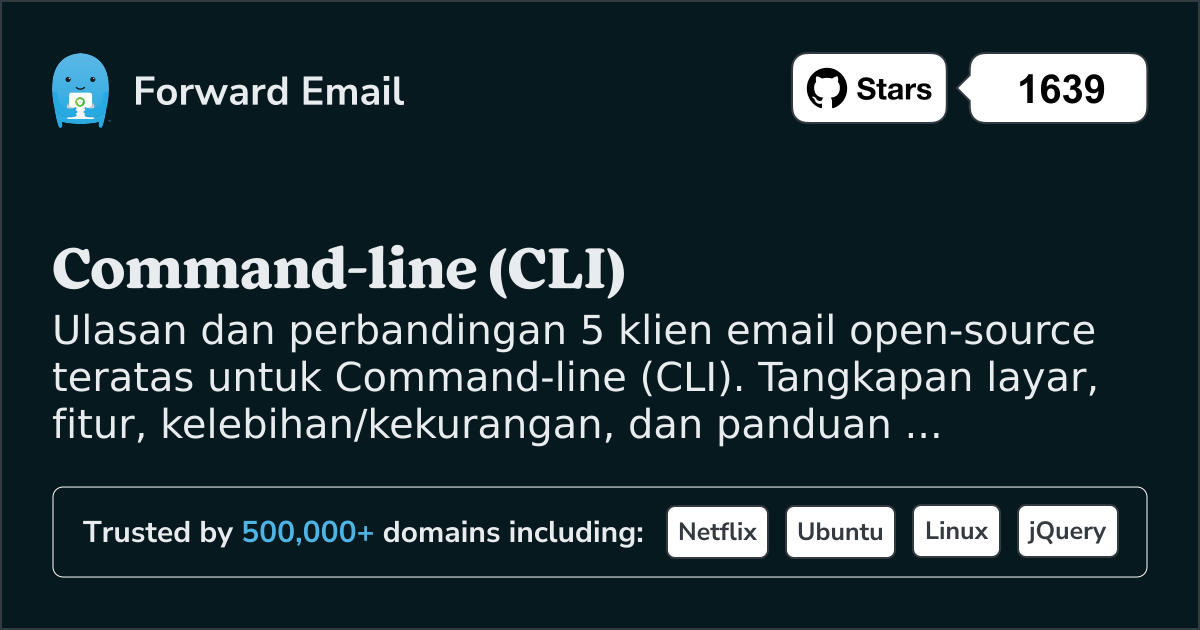 5 Klien Email Sumber Terbuka Teratas untuk Command-line (CLI) 2026