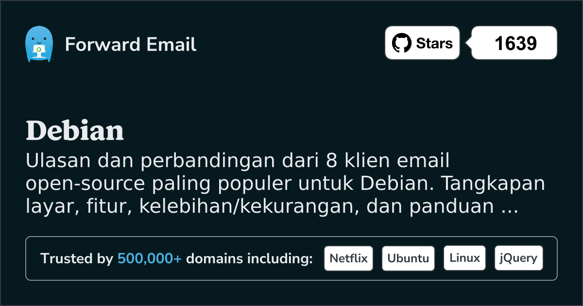8 Klien Email Sumber Terbuka Paling Populer untuk Debian 2026