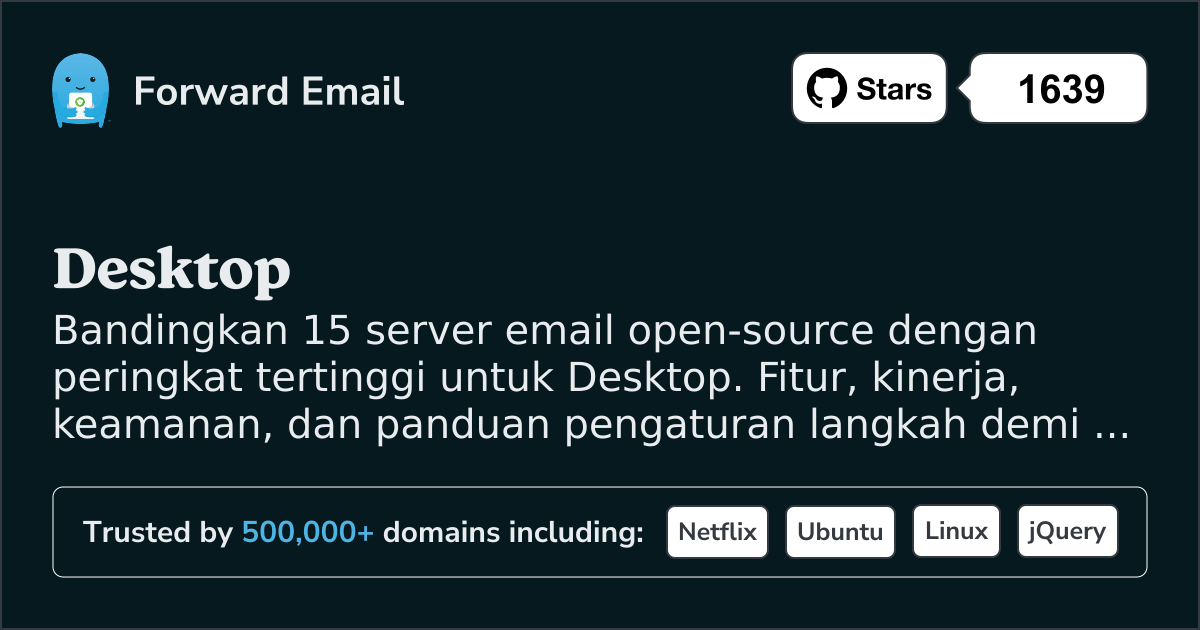 15 Server Email Sumber Terbuka dengan Peringkat Tertinggi untuk Desktop 2026