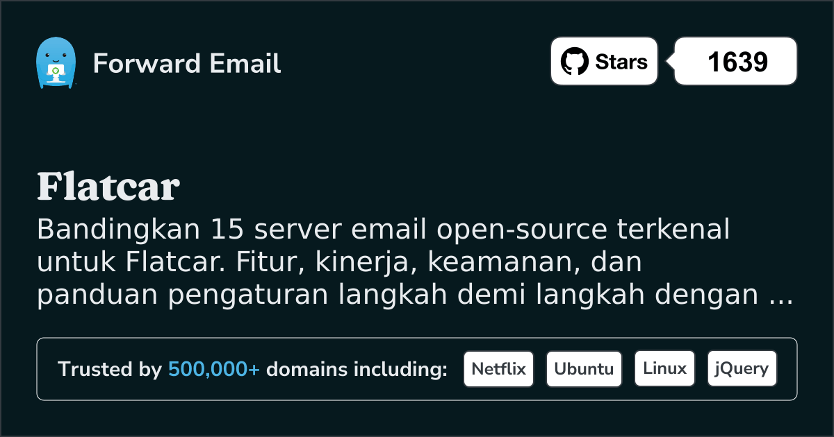 15 Server Email Open Source Terkenal untuk Flatcar 2026