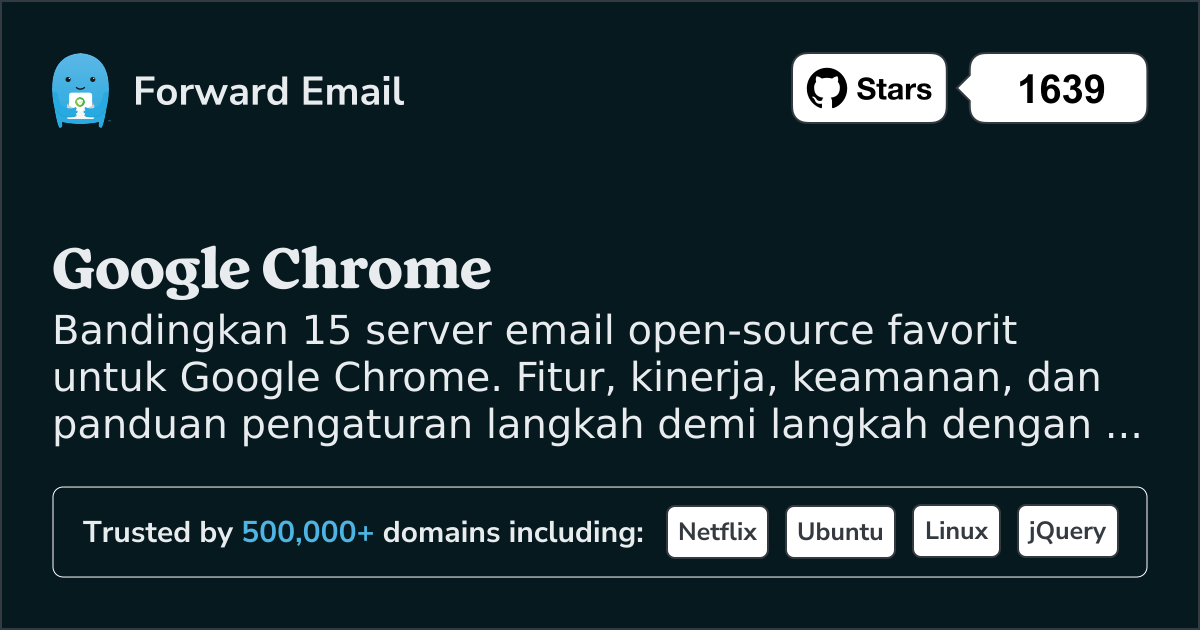 15 Server Email Open Source Favorit untuk Google Chrome 2026