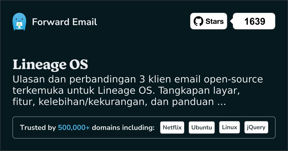 3 Klien Email Open Source Terdepan untuk Lineage OS 2026