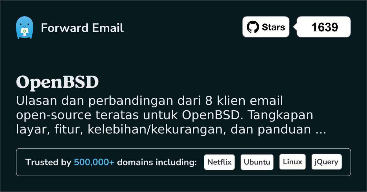 8 Klien Email Open Source Teratas untuk OpenBSD 2026