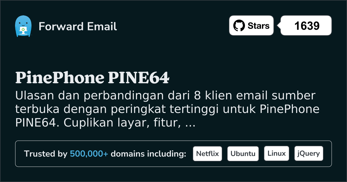 8 Klien Email Open Source Berperingkat Tertinggi untuk PinePhone PINE64 2026