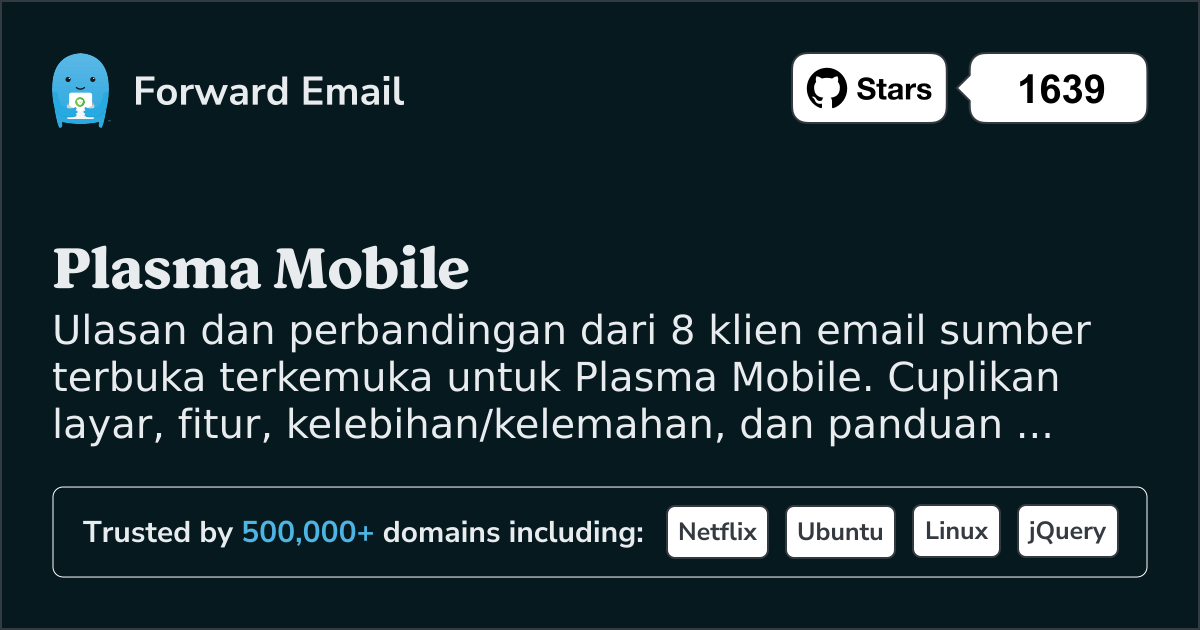 8 Klien Email Open Source Terdepan untuk Plasma Mobile 2026