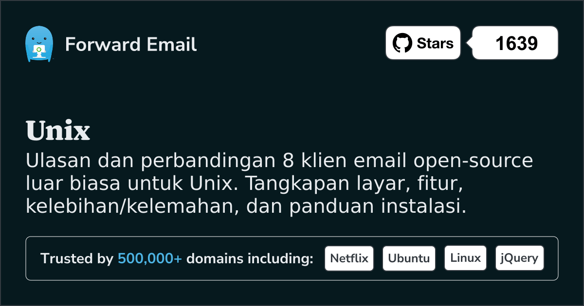 8 Klien Email Open Source Luar Biasa untuk Unix 2026