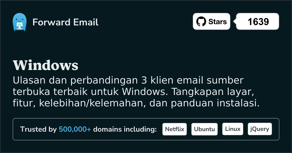 3 Klien Email Open Source Terhebat untuk Windows 2026
