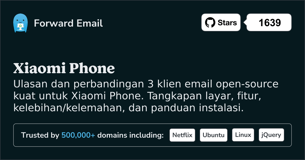 3 Klien Email Open Source Kuat untuk Xiaomi Phone 2026
