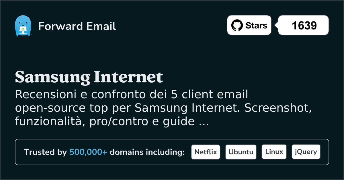 5 Client Email Open Source Top per Samsung Internet 2026