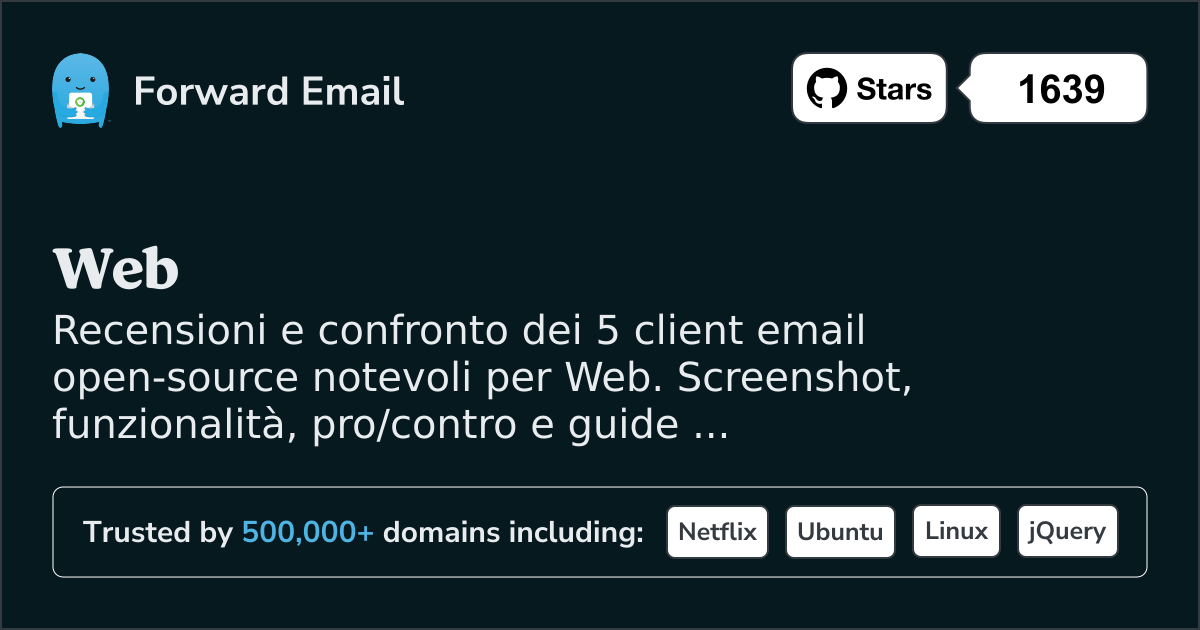 5 Client Email Open Source Notevoli per Web 2026