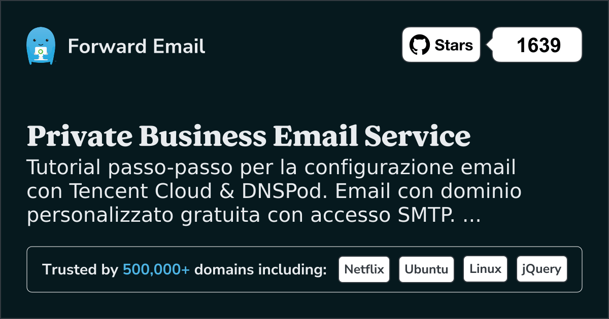 Come configurare l'email con Tencent Cloud & DNSPod