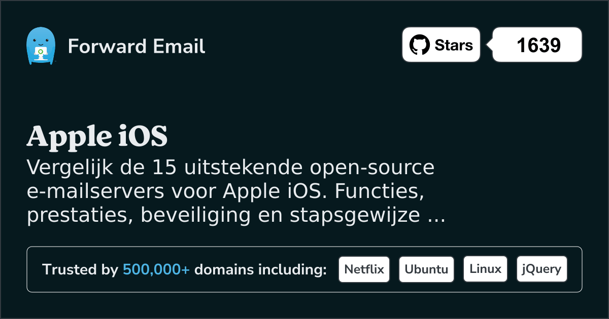 15 Uitmuntende Open Source E-mailservers voor Apple iOS 2026