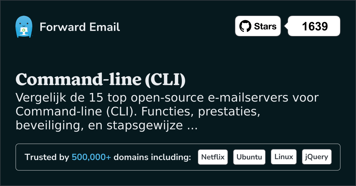 15 Top Open Source E-mailservers voor Command-line (CLI) 2026