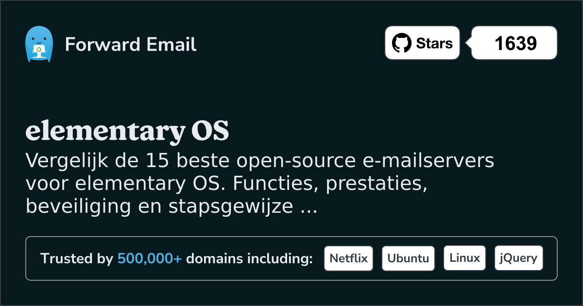 15 Beste Open Source E-mailservers voor elementary OS 2026